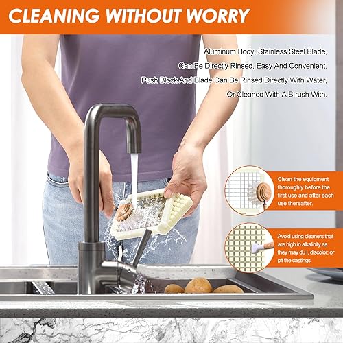 Miniatura 7 de SIXRARI Cortador eléctrico para papas francesas, cortador vertical de acero inoxidable, cortador de patatas profesional comercial y doméstico con