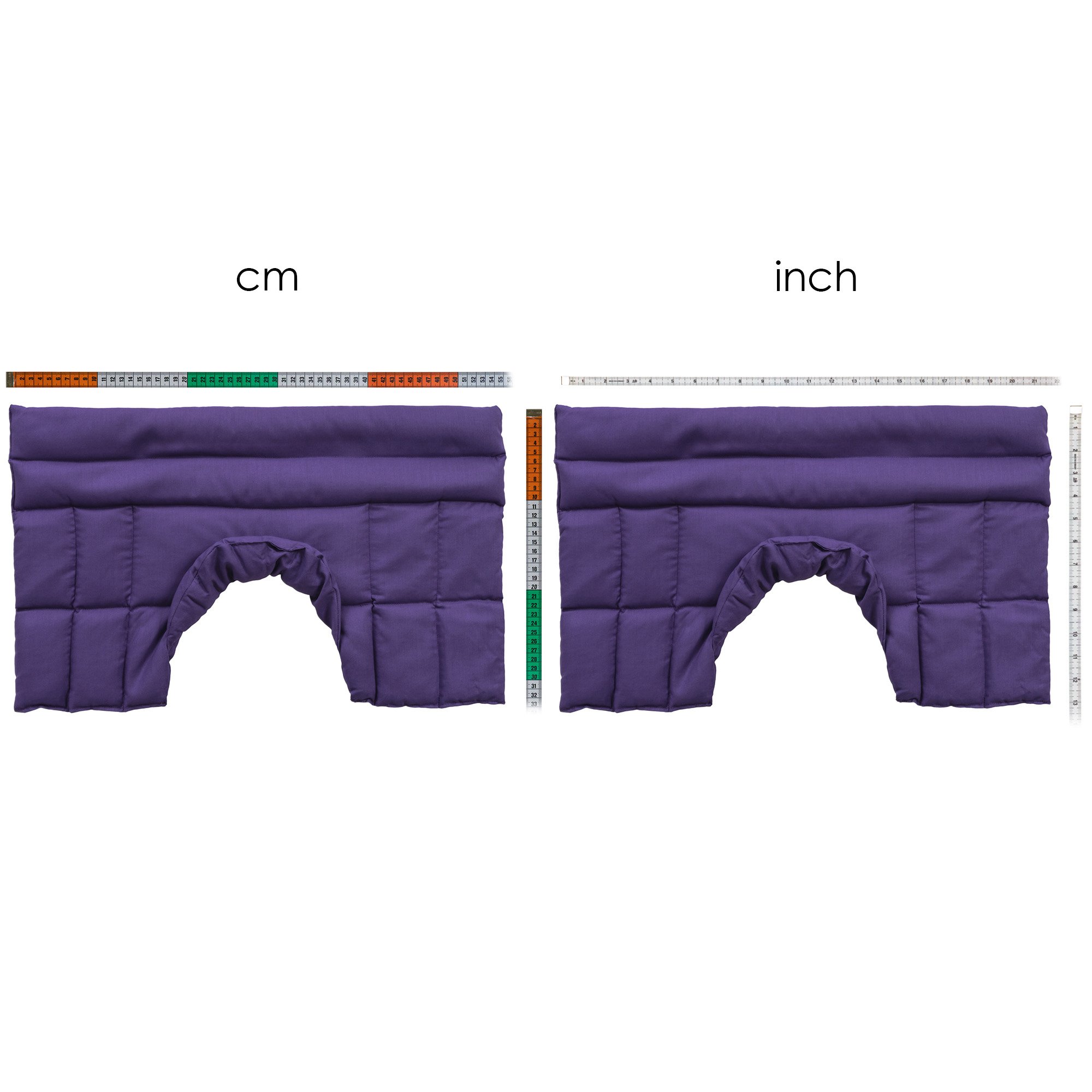 Wärmekissen Nacken: Rapssamenkissen Schulter & Nackenkissen mit Kragen. Wärmekissen Körnerkissen Nackenwärmer für Mikrowelle und Backofen (lila, Rapssamen)