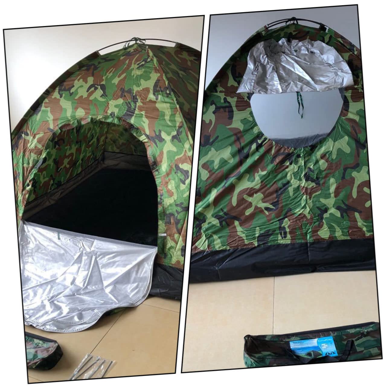 INOOMP Wasserdichtes Camping-notunterkunft Outdoor-Reise-notzelt Geeignet für Feldarbeit Camping Sonnenschutz Expeditionen Angeln und Bergsteigen Robust und Langlebig