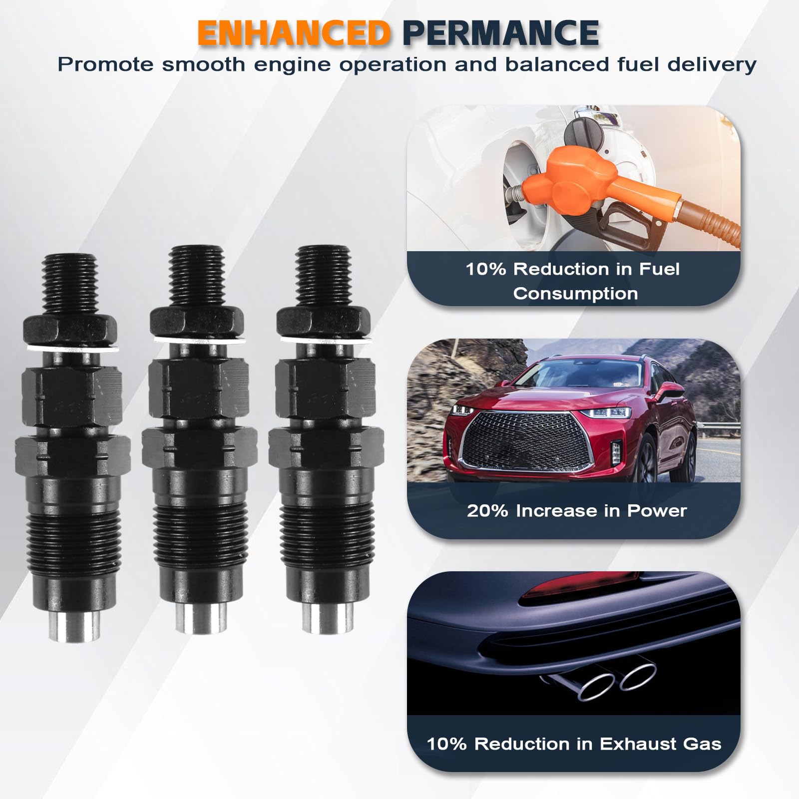 Injecteur De Carburant Kubota - Lot De 3 Pièces Pour Modèles D905, D1005, D1105 - Réf. 16032-53000