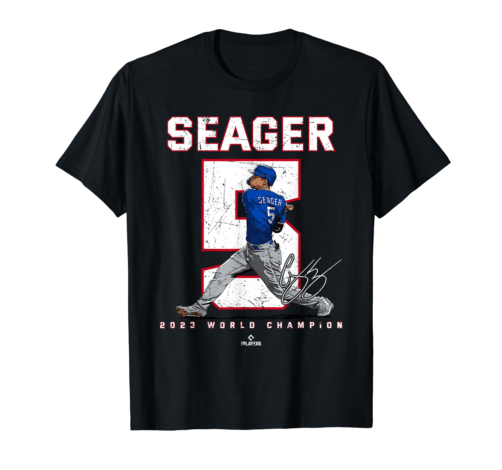 Ballpark MVPPlayer Number 2023 World Champion Corey Seager Texas MLBPA T-Shirt
