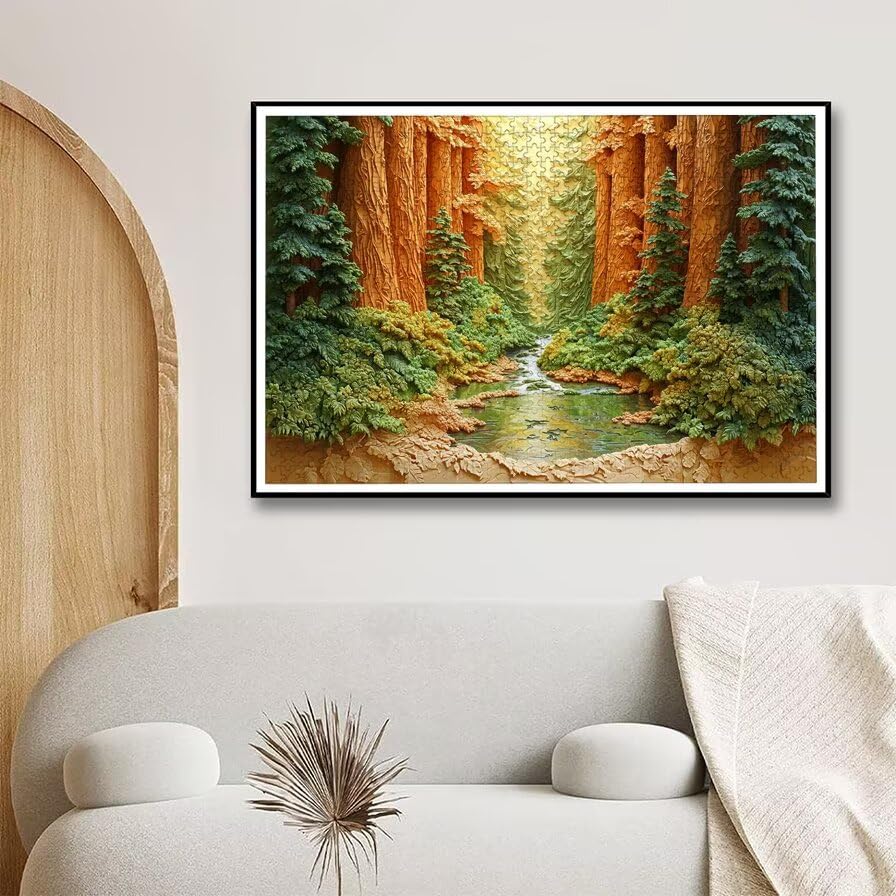 Puzzle 1500 Piezas Bosque para Adultos, Puzzle Paisajes de Madera con Caja Regalo para Adultos, Rompecabezas Desafiante para Toda la Familia, Rompecabezas para Regalo Mujer y Regalo Hombre, -5377