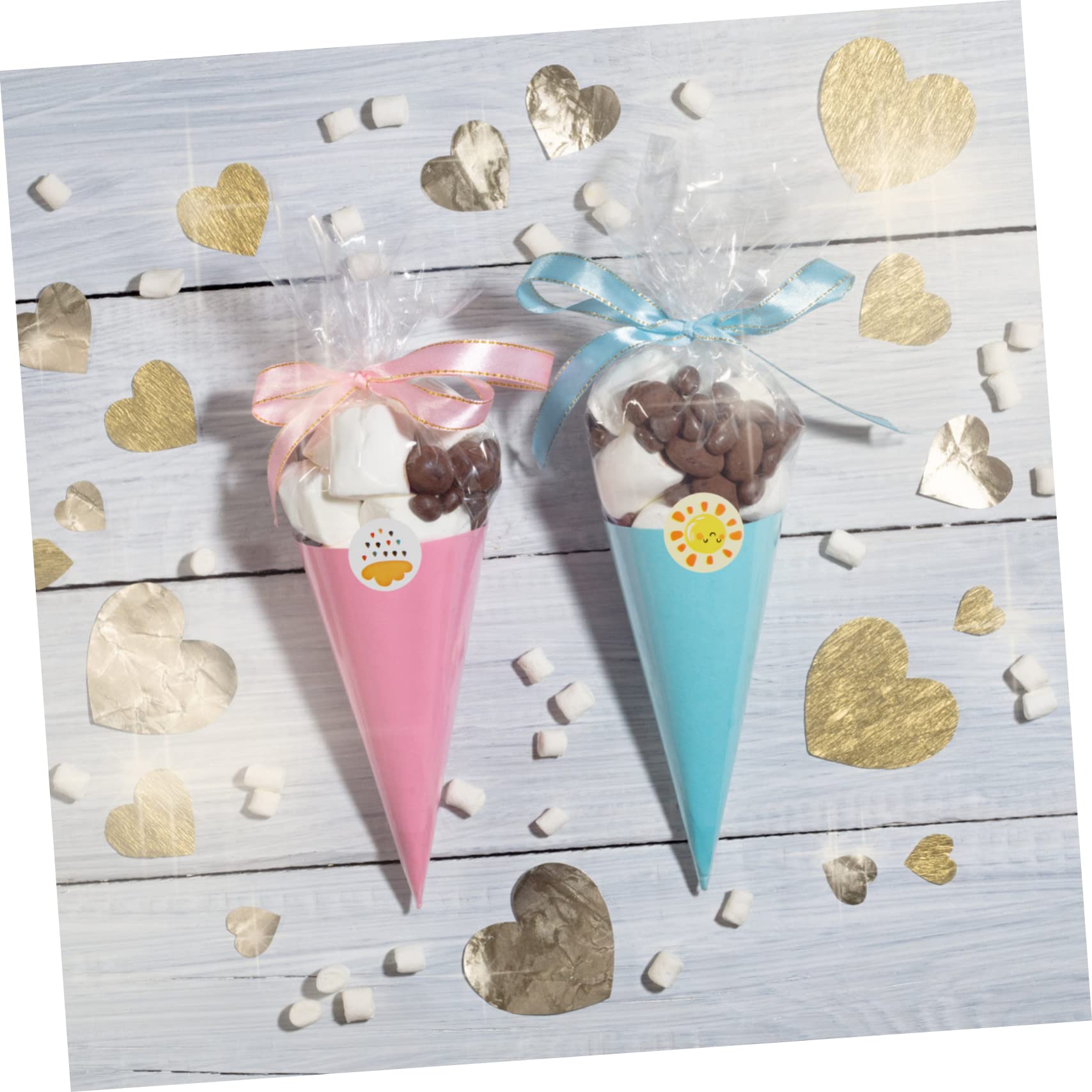 VILLCASE 20rotoli Adesivi Decorativi Per Confezioni Etichette Autoadesive Stickers Per Compleanni e Facili Applicare