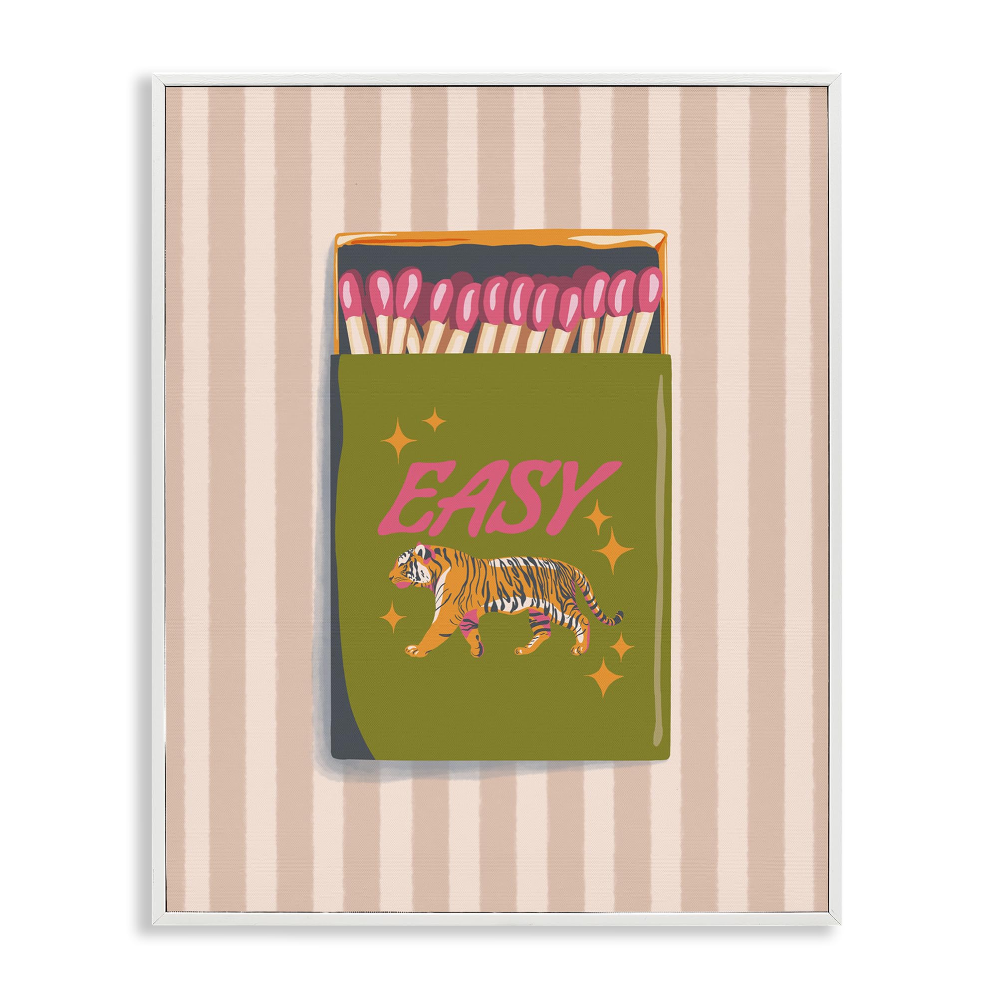 Tableau rétro Easy Tiger Retro Matches pour un salon vintage branché