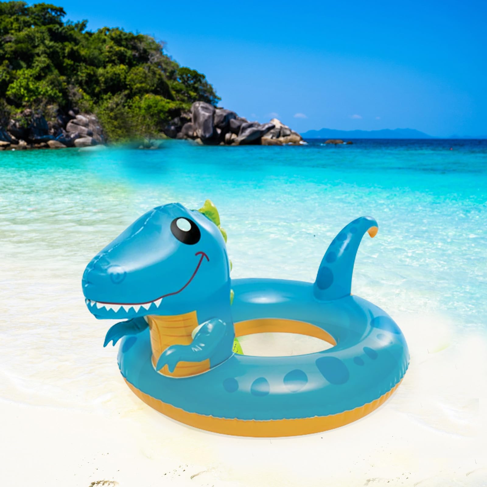 Unicorn Peacock Dinosaur Inflatables Swimming Ring Rubber Rings for,3pcs Inflatable Swim Rings Pool Float Tube,Inflatable Pool Ring Toy Floaties for Beach Summer Party Water Sport - Image 4