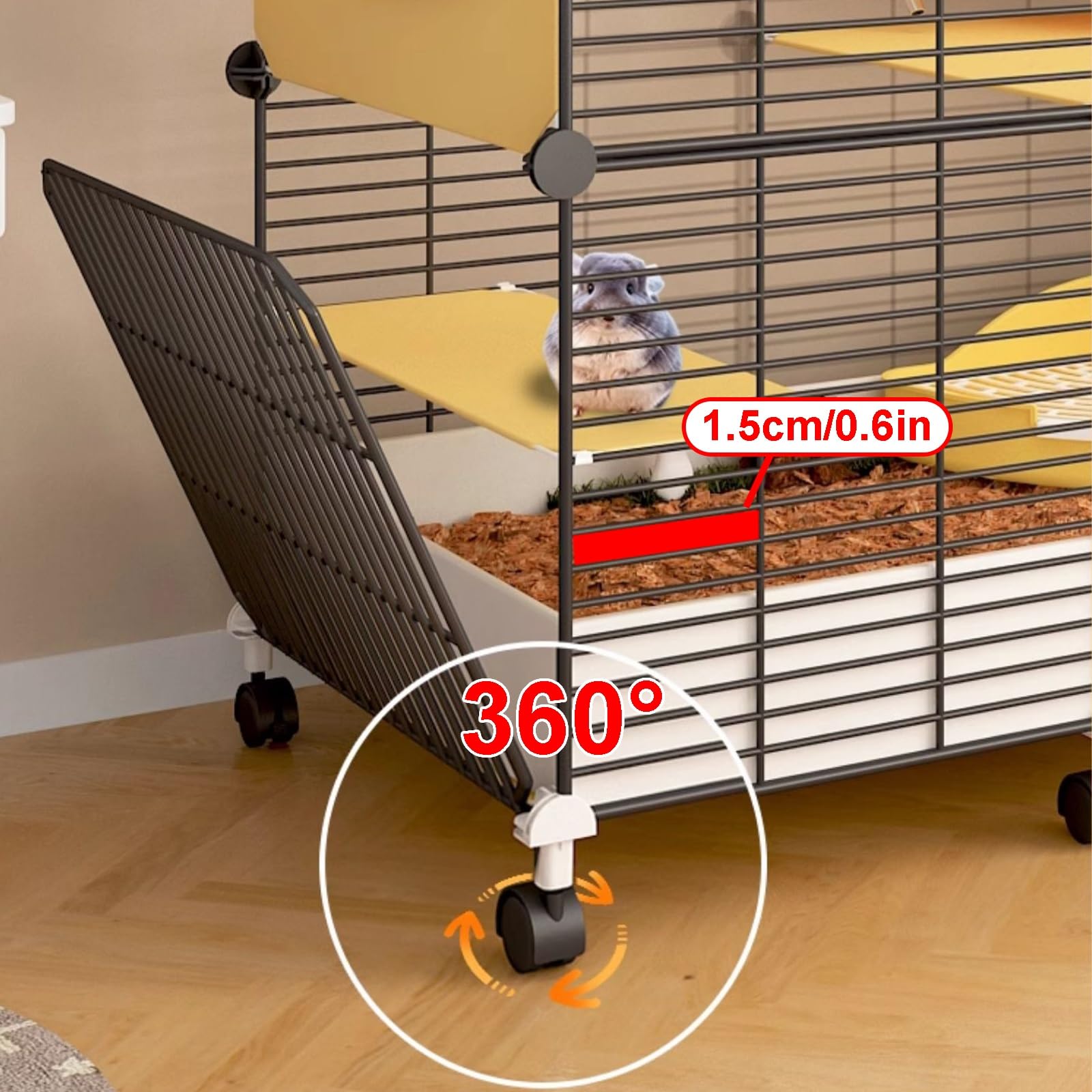 Amazon.co.jp: 3段式小動物ケージ 成体ラット フェレット