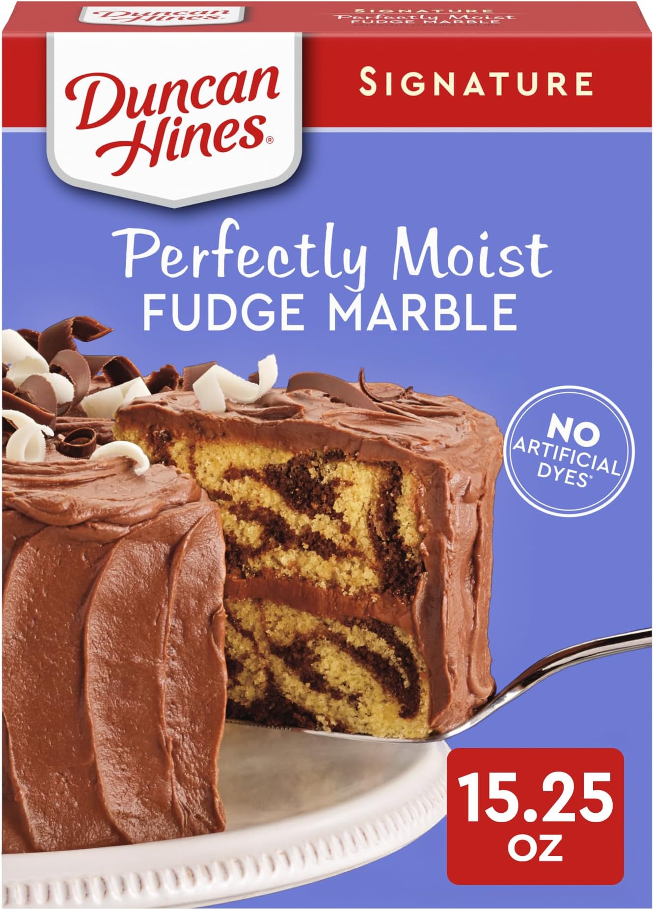 Duncan Hines Signature Cake Mix, Fudge Marble, 15.25 oz