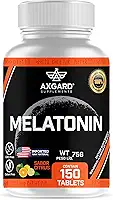 Melatonin - Melatonina - 150 Tabletes - Importada - Sabor suave Citrus Laranja com Acerola- Axgard Supplements