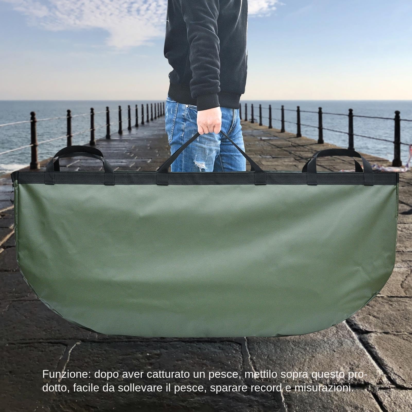 Borsa Termica Per Pesce Borsa Da Pesca Con Esche All'Aperto | Impermeabile Portatile Pieghevole Grande Capacità per Giardinaggio Campeggio Escursionismo