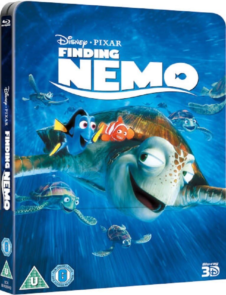 Finding Nemo 3D Includes 2D Version UK Exclusive Lenticular Edition Steelbook Blu-ray region Free