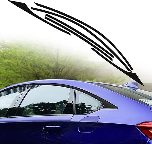 TOMALL Calcomanías de vinilo para borde de ventana de automóvil compatibles con Honda Accord Sedan 2018, 2019, 2020, 2021, 2022, accesorios de tira
