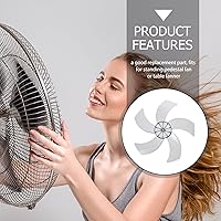 Vista 5 de Angoily Hojas de ventilador eléctrico para ventilador de mesa, hojas de ventilador eléctrico para ventilador de pie, hojas de ventilador eléctrico