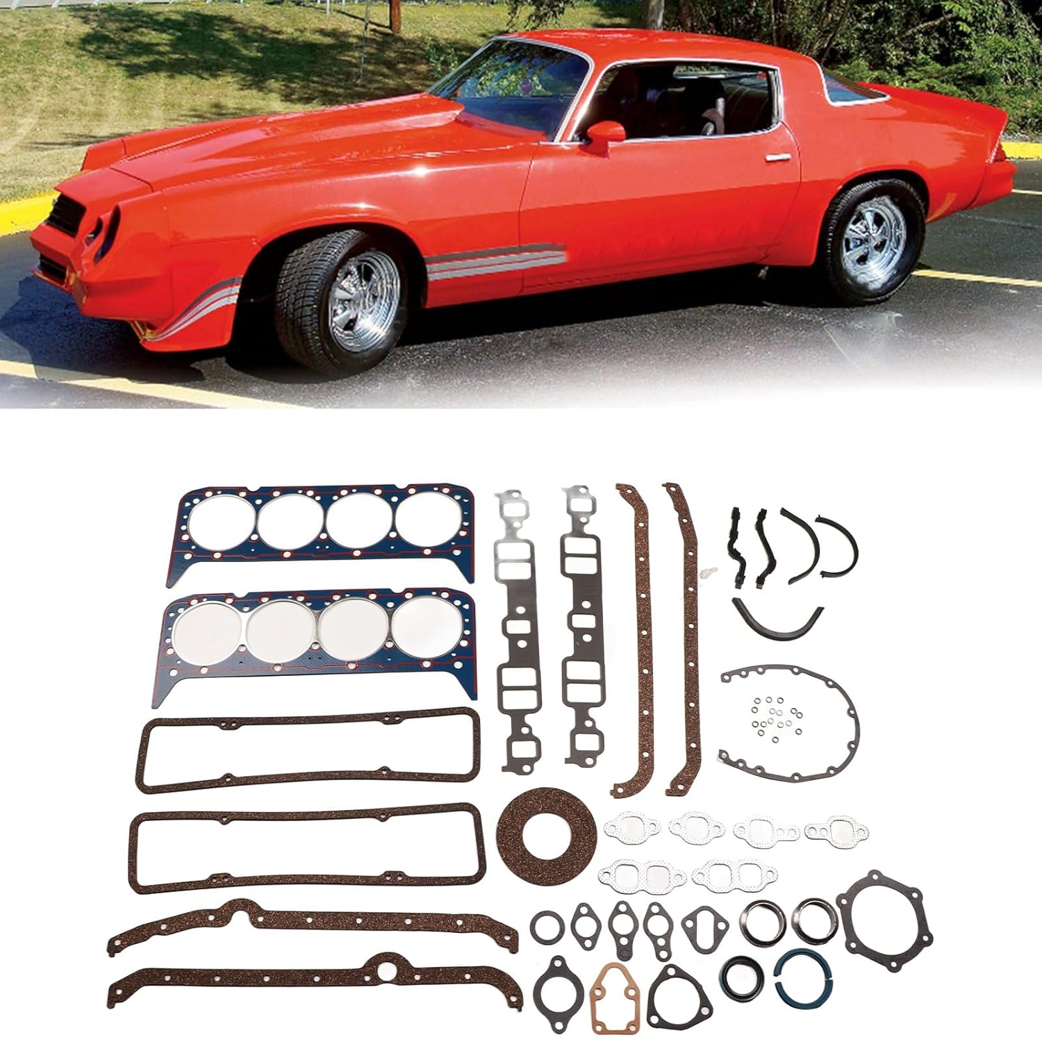 Complete Overhaul Gasket Seal Set 260 1000, Fit for Chevy 350 1980, High Precision Durability, Easy Installation, Outstanding OEM Fit, Replaces OE 260 1000