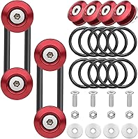 Vista 8 de Soporte de liberación rápida para parachoques, sujetadores de parachoques de liberación rápida JDM Mellbree para parachoques delantero y trasero