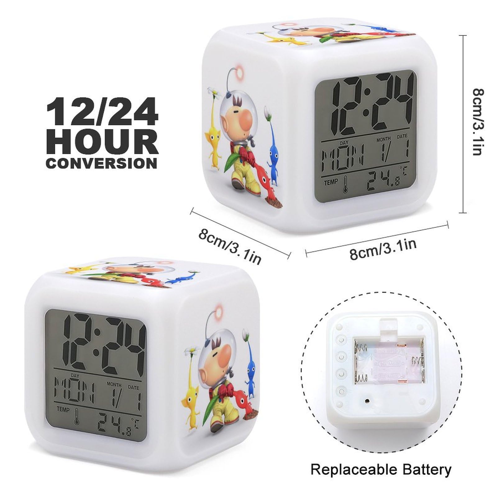 Amazon.co.jp: 漫画オンライン 色が変わるデジタル ピクミン 目覚まし