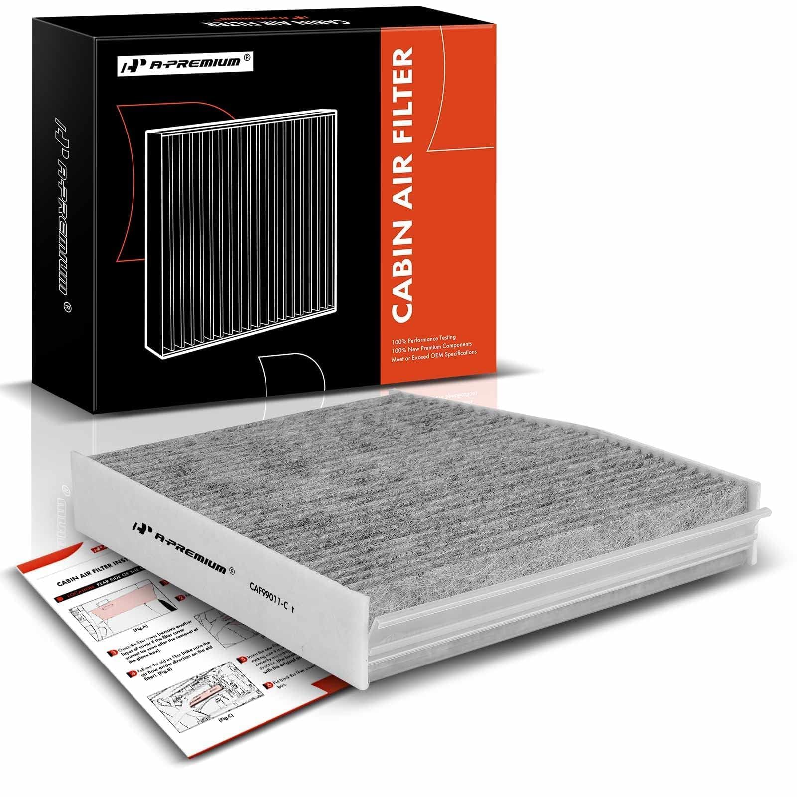 A-Premium Cabin Air Filter with Activated Carbon for Mercedes-Benz B250, B250e, CLA250,CLA35 AMG, CLA45 AMG, GLA250, GLA35 AMG, GLA45 AMG & Infiniti QX30, Irregular, Replace# A2468300018