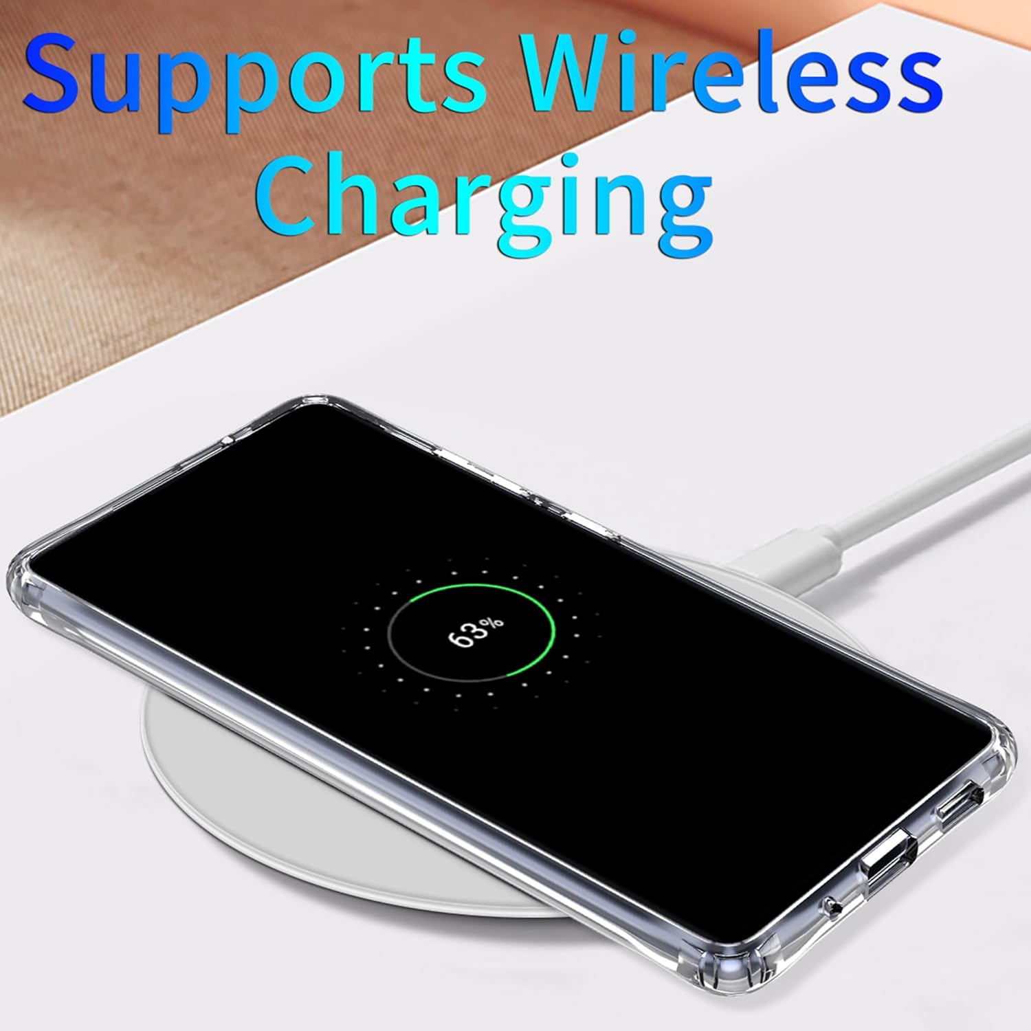 for Samsung Galaxy S20 FE 5G Clear Case with Magnetic, Anti-Yellowing TPU & PC Back Cover Camera Protection, Wireless Charging Compatible - Image 4