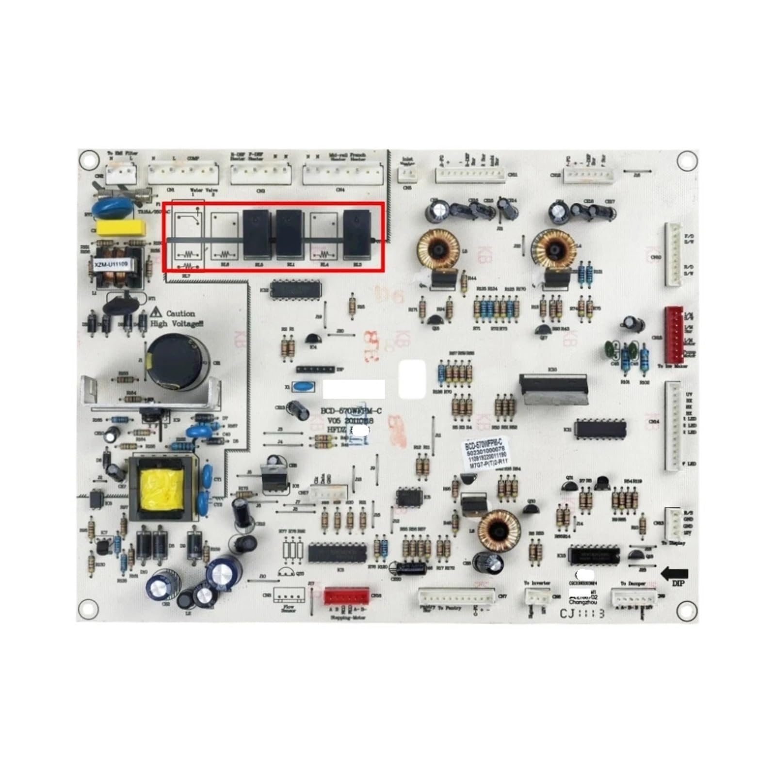 BCD-570WFPM-C 502301000078 Control Board Refrigerator Circuit PCB Fridge Motherboard Freezer Spare Parts,Compatible For Midea,(Type A)