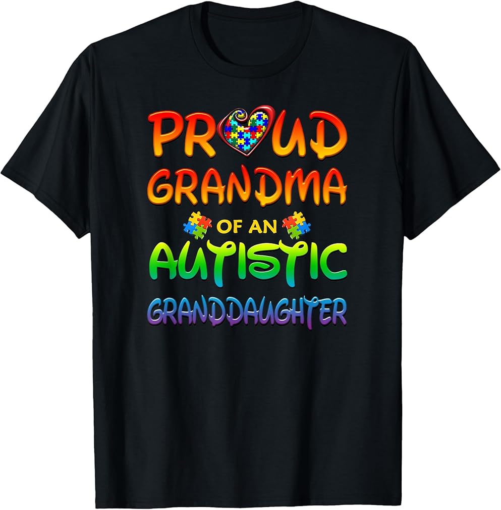 Autism Awareness Shirt Proud Grandma Autistic Granddaughter T-Shirt