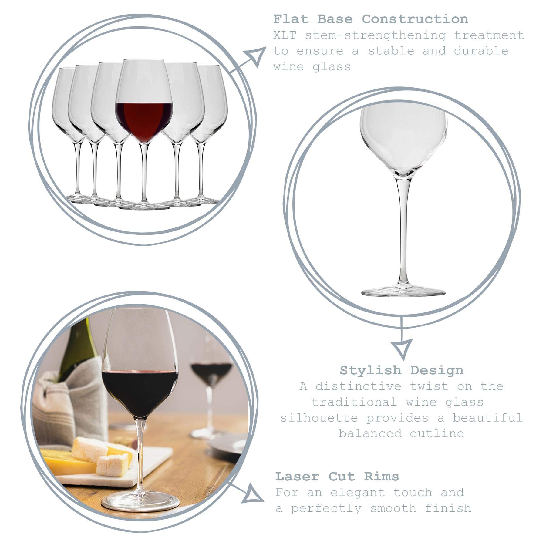 Bormioli Rocco InAlto TRE Sensi 365745G42021990 Verre à vin transparent 65745 ml