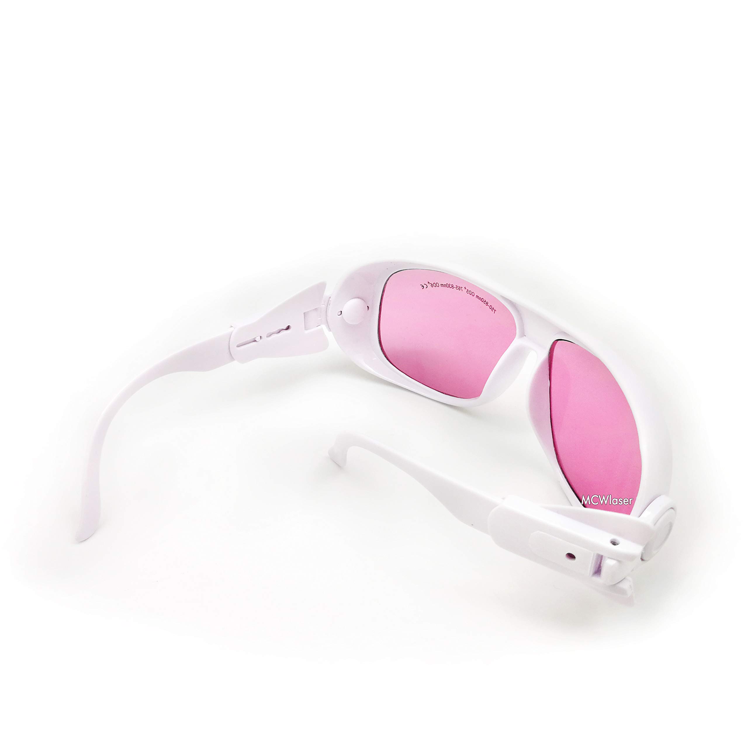 MCWlaser Gafas de Seguridad Láser 750-850 y 765-830nm Gafas Protección Típico para 755nm 808nm Tipo de absorción EP-18