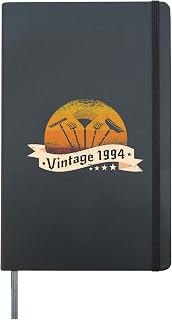 Garden Vintage born 1994 Birthday Gardening-tools Gardener Hardcover Journal, Black