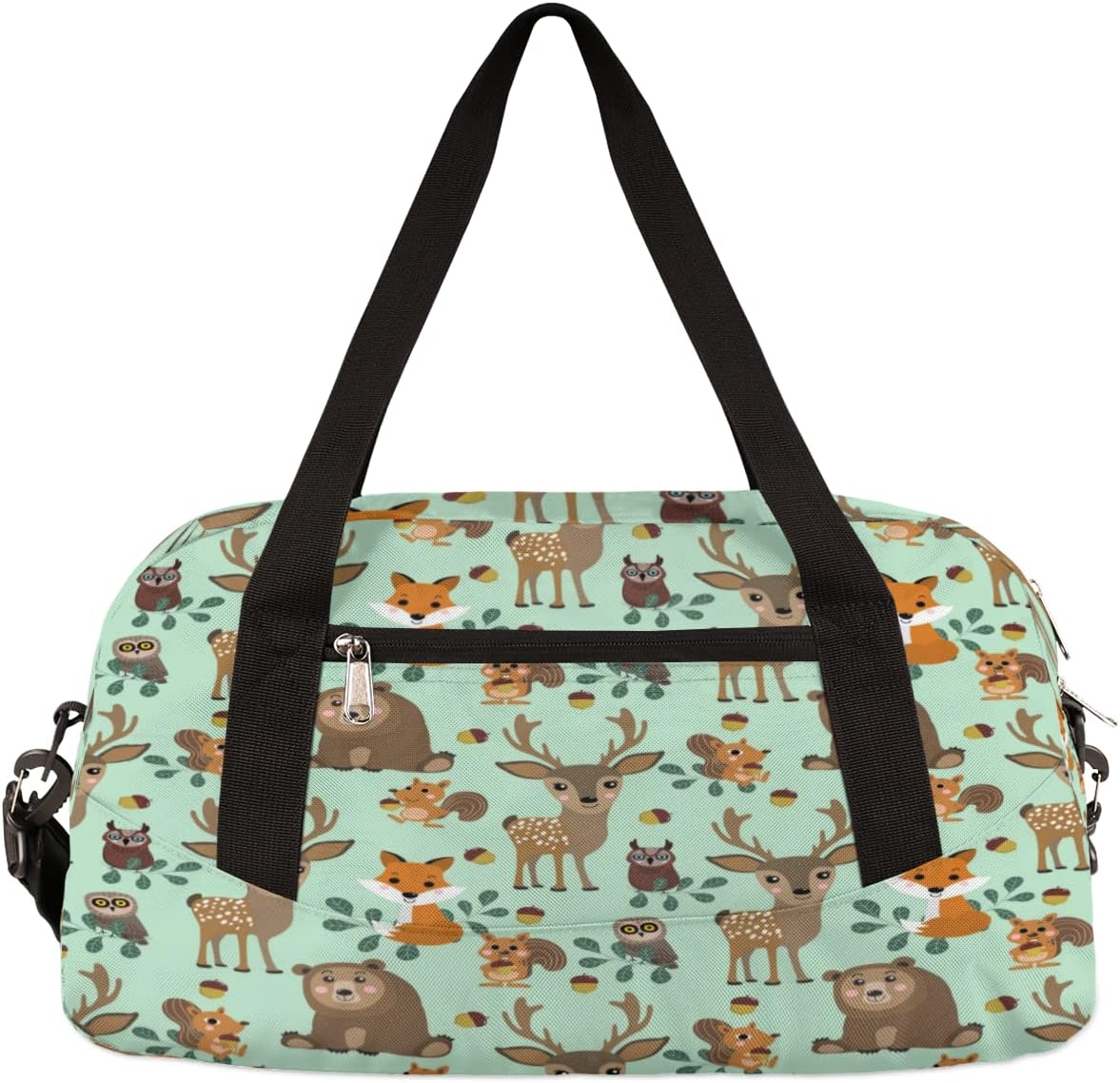 Animal Forest Kids Overnighter Duffel Bags for Boys & Girls, Perfect for Sleepovers and Travel Duffel Bag for Kids, Carry-On Size & Ideal for School Practice or Sport Gym Bags