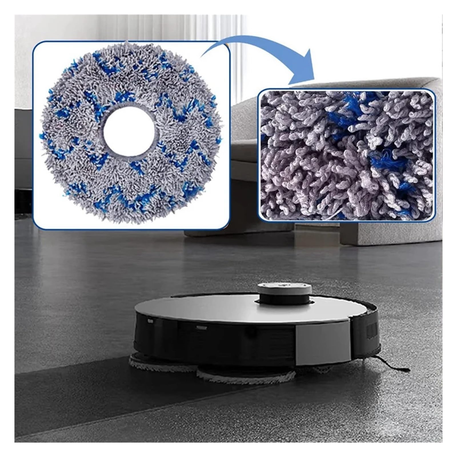 Panni per mocio per aspirapolvere Ecovacs DEEBOT X1 Omni/T10 Omni