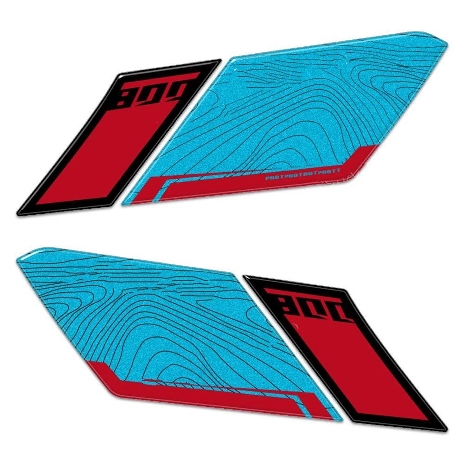 Motorcycle Tank Pad Protection Sticker Decorative Decal for CF Moto 800 MT-X 2025-2026 Streetfighter(Color5)