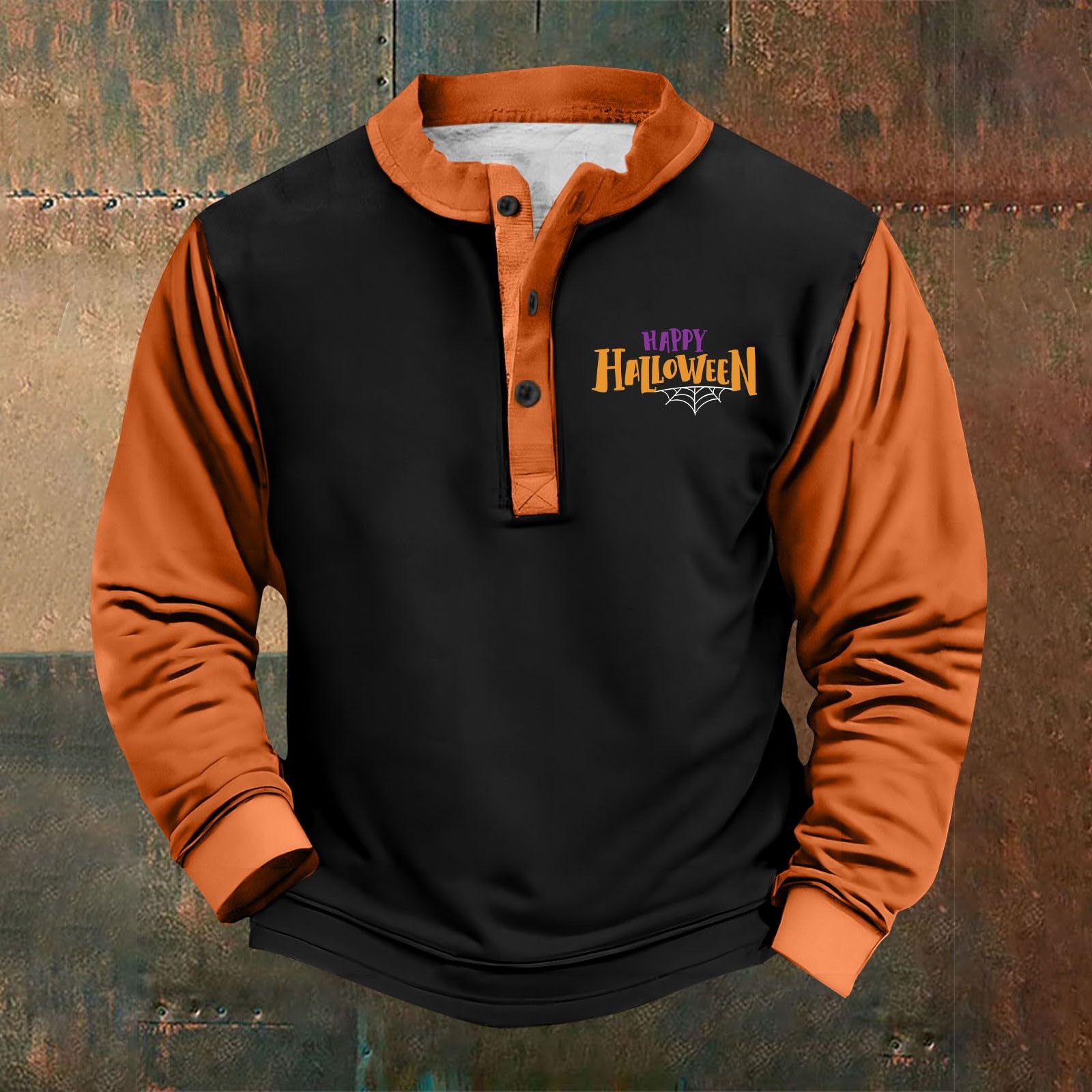 Camisa Sin Mangas Hombre Sudadera con Cuello Abotonado Y Estampado Retro De Halloween para Sudaderas Invierno Camiseta Ciclismo Gimnasio Chaqueta Cortavientos Corta Vento Ropa Verano