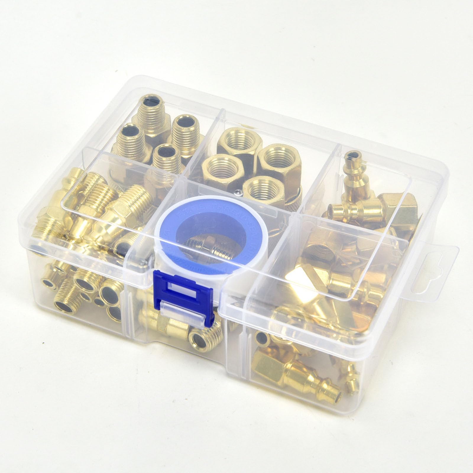 Juego De Emparejamiento Propulsado por Aire 45 Piezas A Granel Acoplamientos Atornillados 1/4NPT para Compresores Y Disposiciones Tuberías Juego Accesorios Condensador