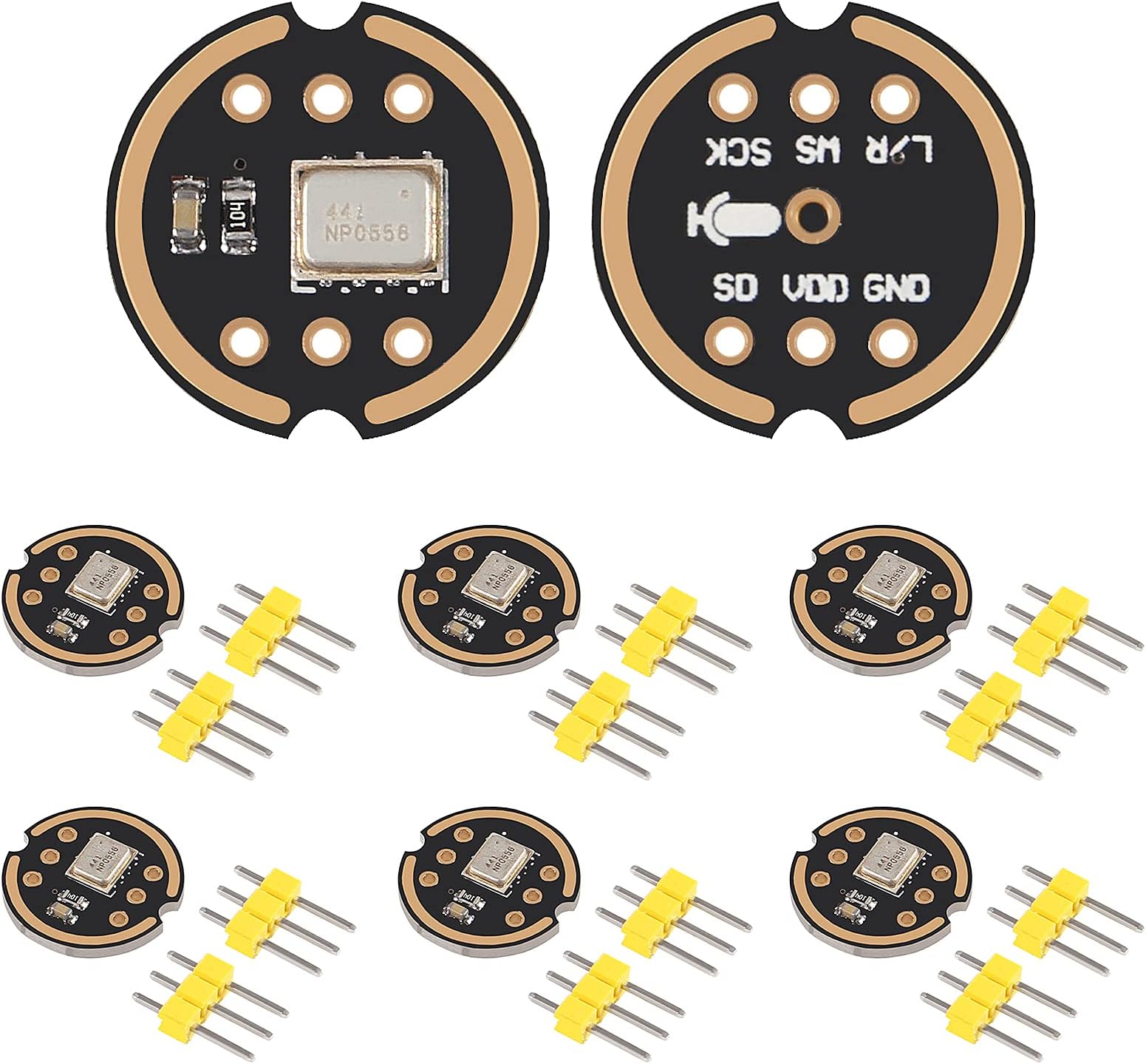INMP441 Omnidirectional Microphone I2S Interface Digital Output Sensor Module Supports for ESP32 (6pcs)