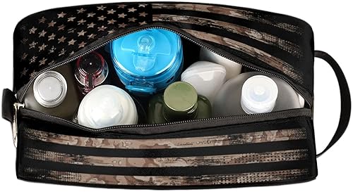 Miniatura 5 de Pardick Neceser de viaje para mujeres y hombres, ligera, organizador de maquillaje, bolsa de afeitado impermeable, kit de Dopp con gran capacidad