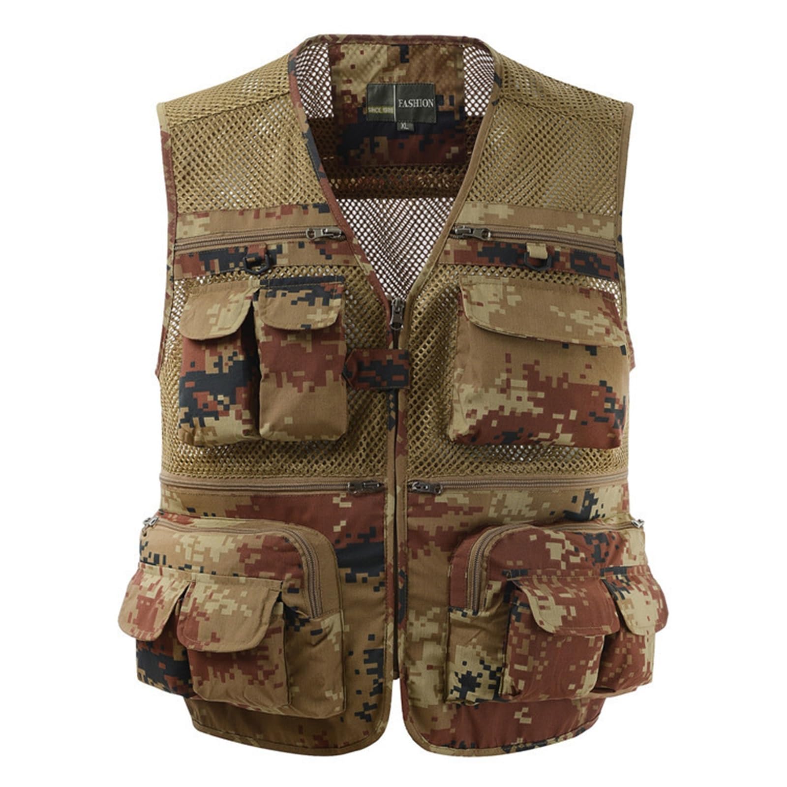 Wygwlg Gilet da Uomo Leggero e Senza Maniche, con Cerniera