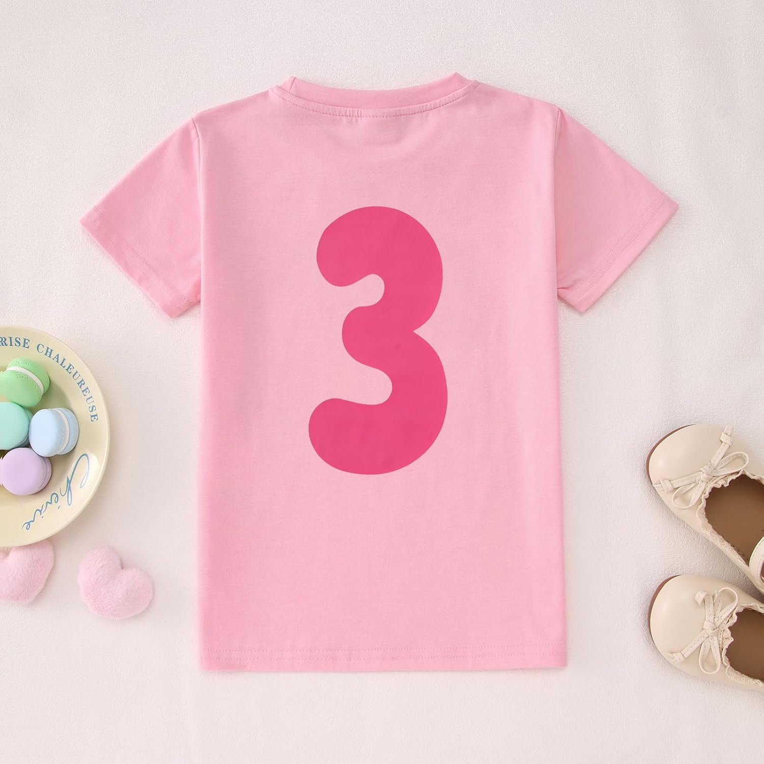 BOUTIKOME Bow Birthday Girl Shirt Toddler Girl Birthday Tshirt 1st 2nd 3rd 4th 5th 6th 7th 8th 9th Kid Bday Party Gift Outfit