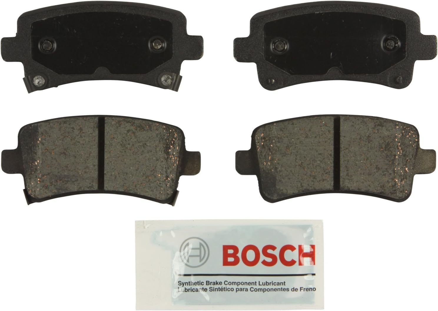 BOSCH BE1430 Blue Ceramic Disc Brake Pad Set - Compatible With Select Buick Allure, LaCrosse, Regal; Cadillac XTS; Chevrolet Impala, Malibu, Malibu Limited; Saab 9-5; REAR