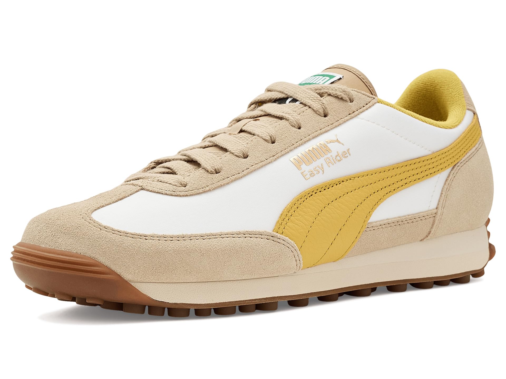 Puma Mens Easy Rider Vintage Shoes 15.5 Women/14 Men Alpine Snow/Dazzling Yellow