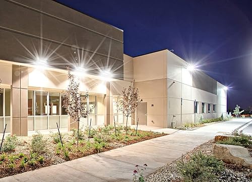 Miniatura 8 de dephen Paquete de luz LED de pared de 120 W, 5000 K, 16200 lúmenes, giratoria, dos direccionales, ángulo de haz de 60-120 pulgadas, ajustable, IP65,