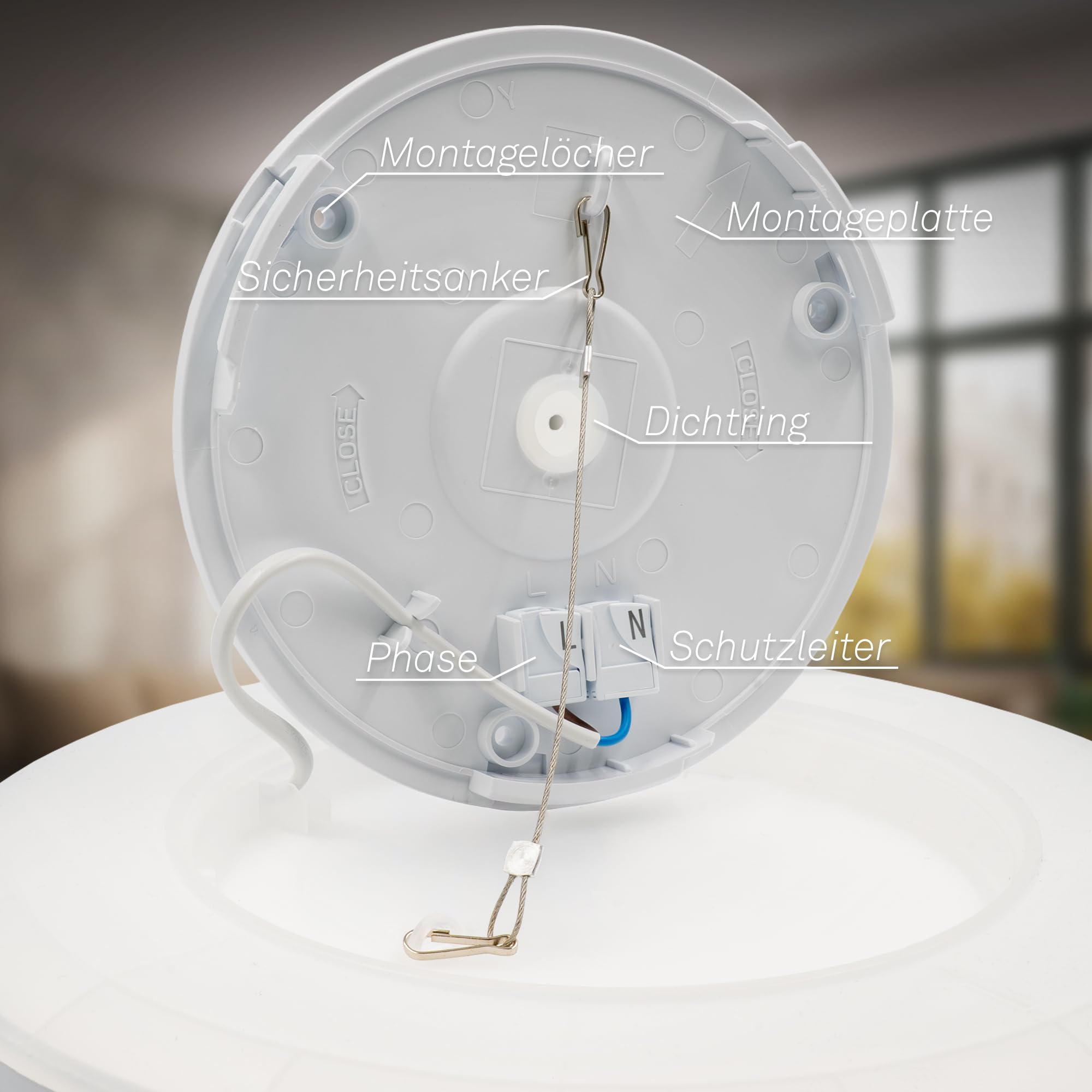 LVL LED Round Small Ceiling Light, 12W Flat Ceiling Lights, Modern