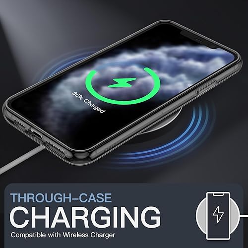 Miniatura 7 de JETech Funda magnética para iPhone 11 Pro Max de 6.5 pulgadas, compatible con carga inalámbrica MagSafe, a prueba de golpes, parte trasera