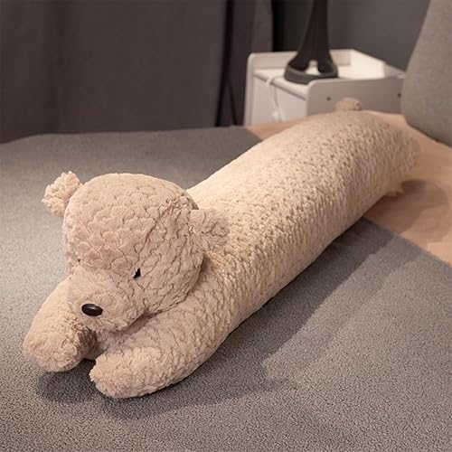Miniatura 6 de FEEZUSH Almohada de felpa de oso largo, juguete de peluche de oso  Almohada de oso para dormir de 35 pulgadas  Lindo oso marrón, peluches