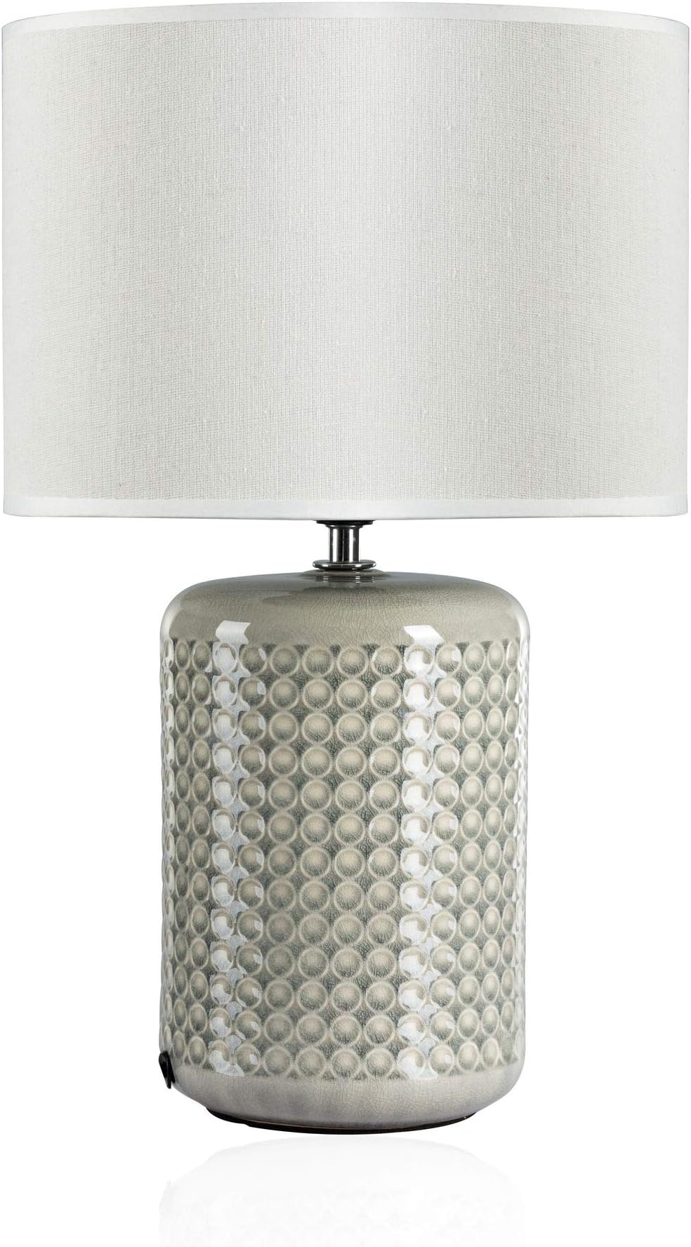 Pauleen 48318 tafellamp Glowing Soul E14 max. 20W crème stof, keramiek nachtlamp