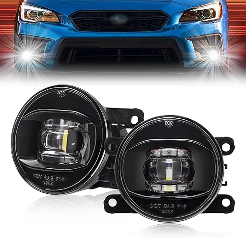 SUPAREE Conjunto de luces antiniebla para Subaru Xterra Frontier Titan Sentra Pathfinder Leaf y Subaru XV Forester Outback Crosstrek WRX STI