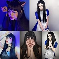 Vista 84 de anogol Vocaloid 32" 80 cm de largo recto de Cosplay peluca Pelucas Para Fiestas Halloween, Anaranjado