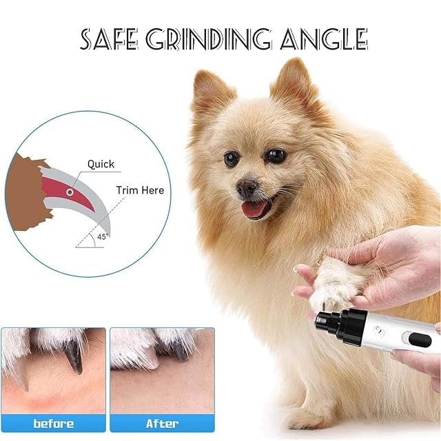 Foto 2 de 7 de Britwritas Silent Groom Pro Nail Grinder, Rechargeable USB Charging Electric Pet Nail Grinder
