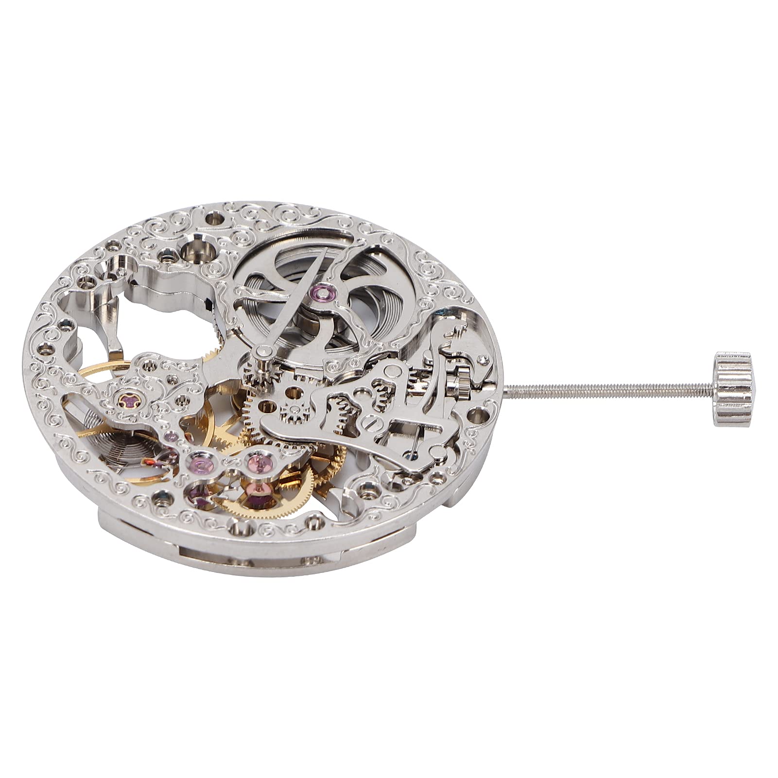 Sonew Nr 6498 Zegarek Mechaniczny z Pustym Mechanizmem Naprawa i Konserwacja Akcesoria Zamienne, średnica 3,7 Cm