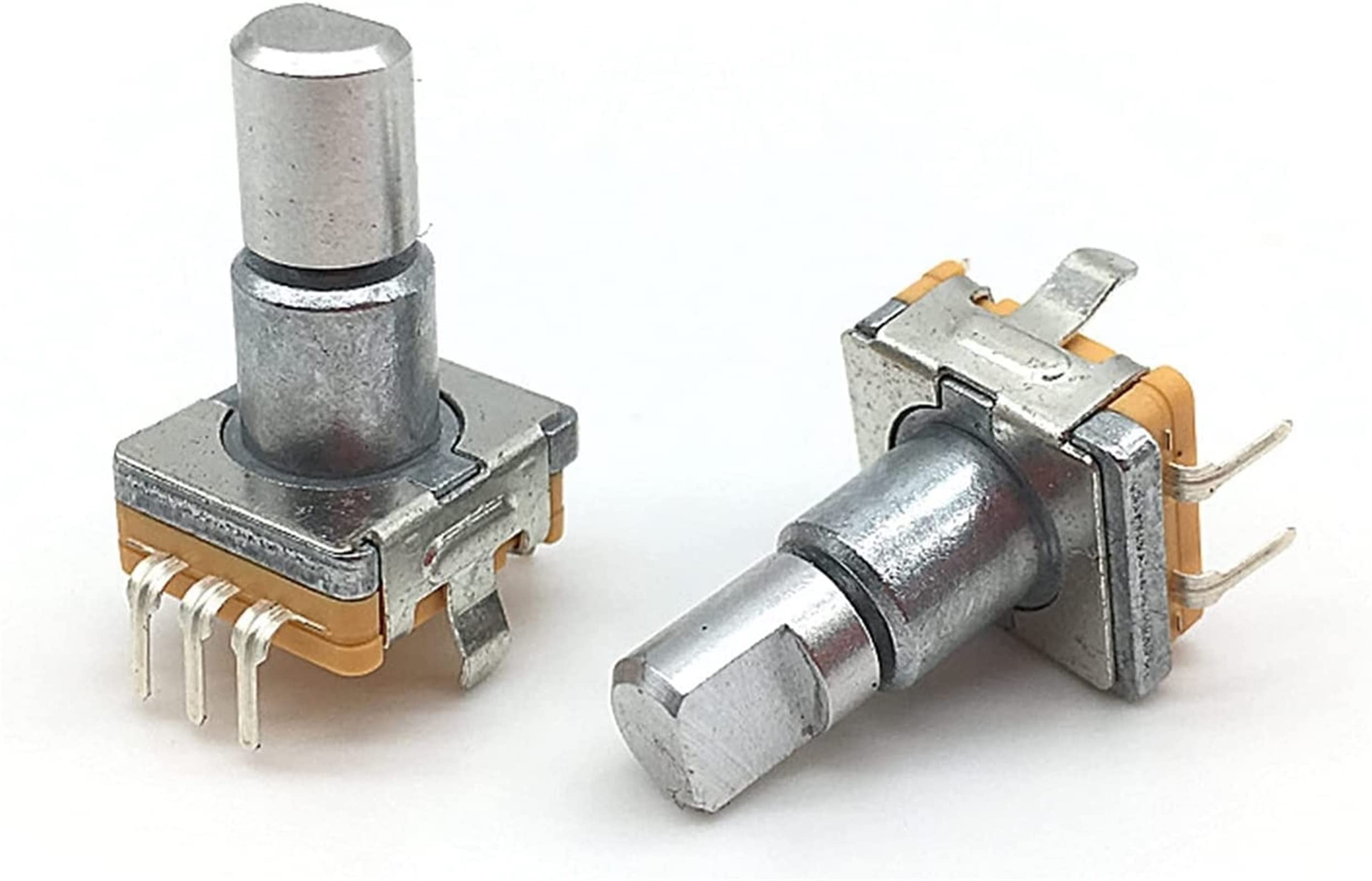 elektronischer Schalter Schalter Encoder 5 teile/los Drehgeber Schalter EC11 mit Push-Schalter Selbst Rückkehr 5pin Plug-in Typ Drehen Links Oder rechts 15mm Halbe Welle