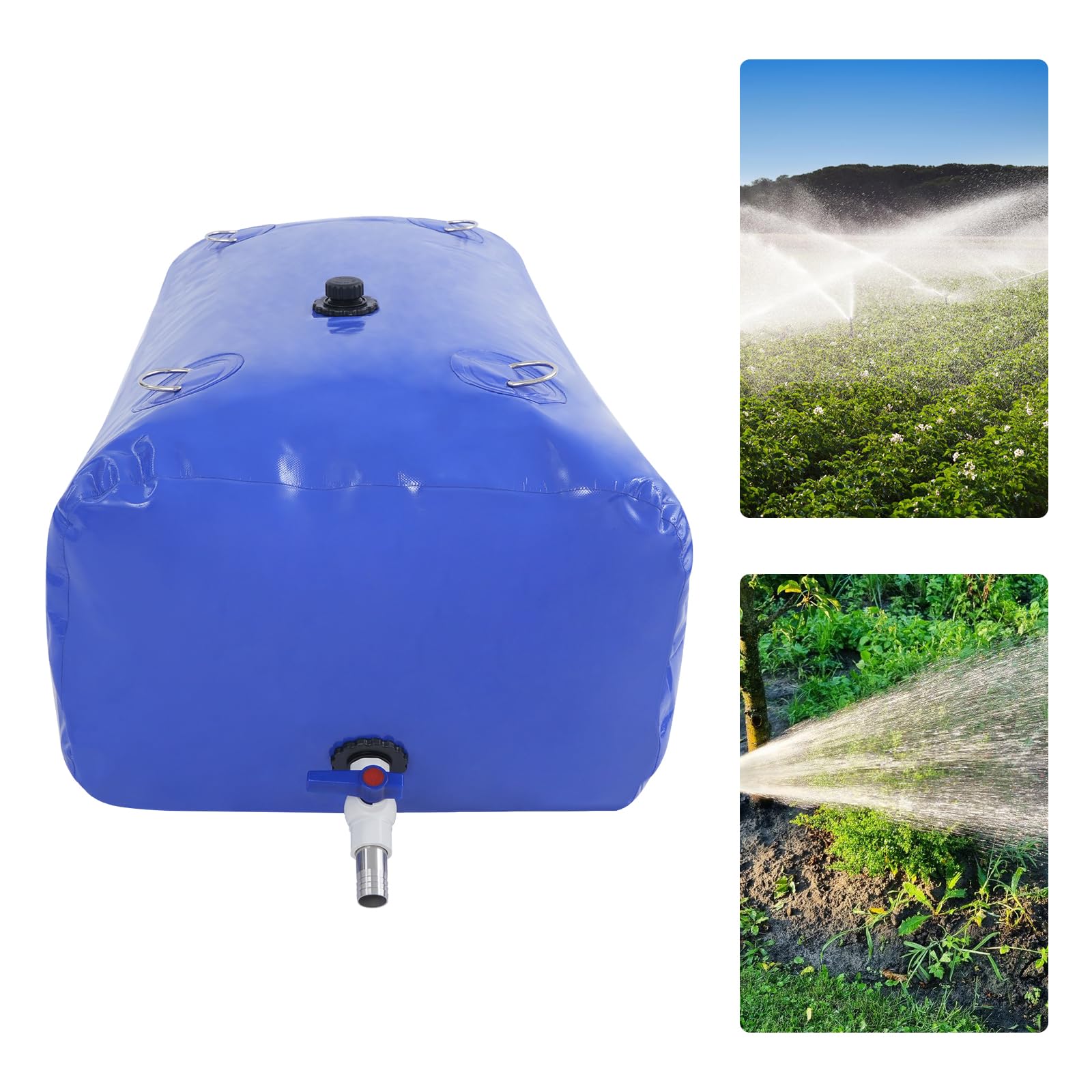 Faltbares Wasserblasen, Tragbarer Wassertank, AufbewahrungsbehäLter, TkkMivcOC Großem Wasserbehälter mit Zugring, für Brauchwasserspeicherung Regenwasseraufbereitun (240L)