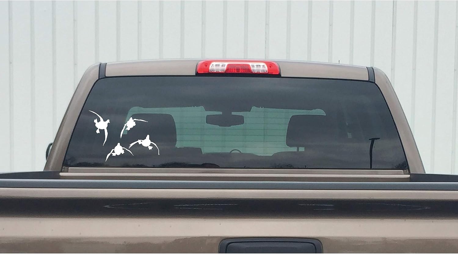 Waterfowl Decals 5010 Ducks Coming at Ya Duck Hunting Decal Truck and Car Window Sticker – Medium, White (5010-9MW-FBA)