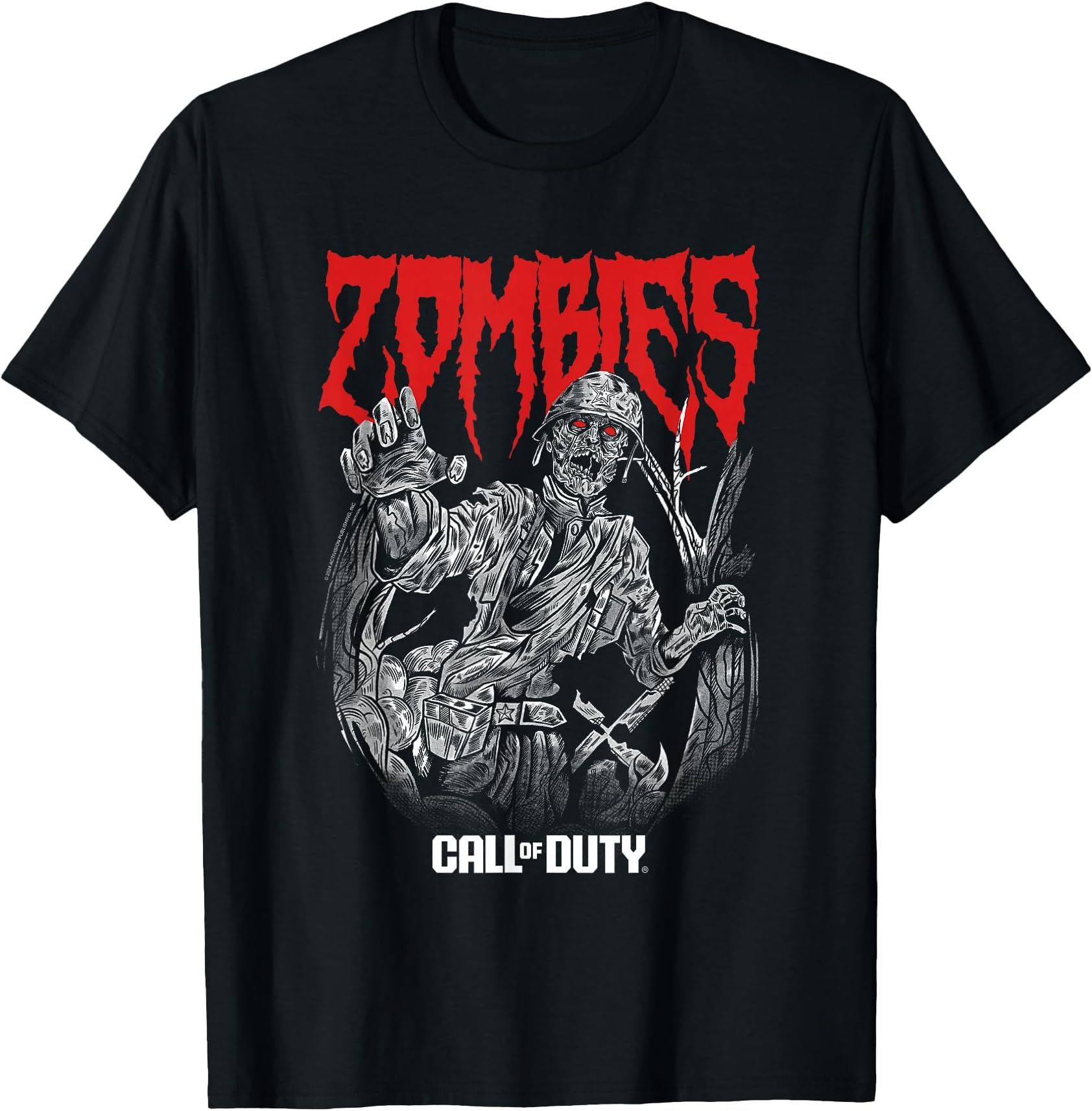 Zombies Red Text Video Game T-Shirt